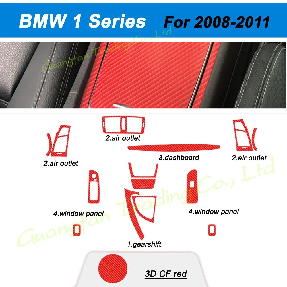 Carbon Fiber Carbon Sticker For BMW 1 Series E81 E82 E87 2006 2011