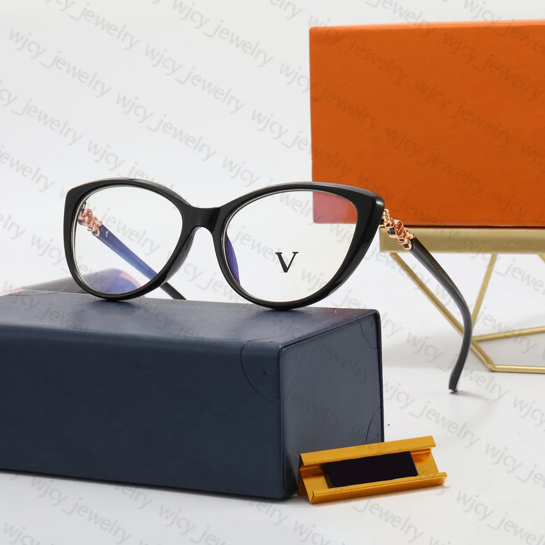 Sonnenbrillen Brillen Designer-Sonnenbrillen Einfache Gläser Optisch ohne Nahstrom Mode Vollformat-Buchstabendesign für Mann Frau 6 Farben Gute Qualität T2201291