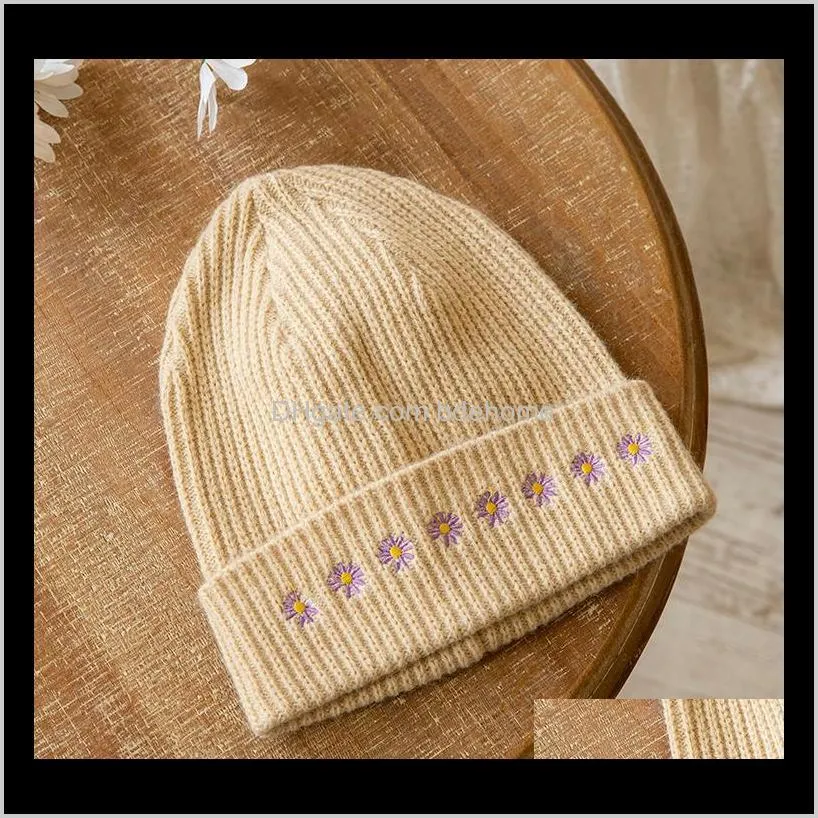 beanie hat for women men winter hat knitted autumn skullies unisex ladies warm bonnet cap korean black red cap gj31771