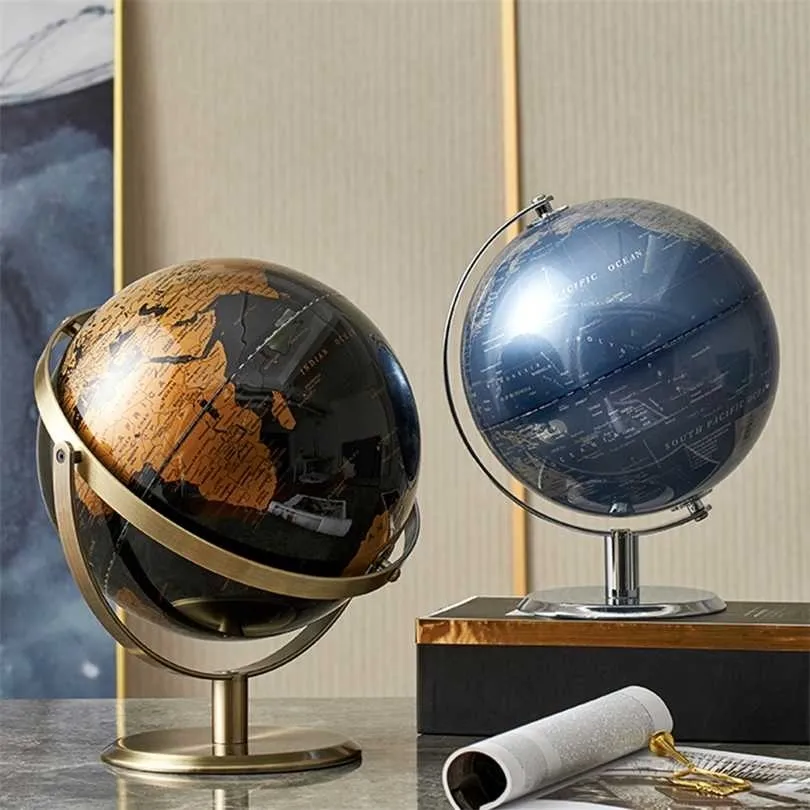 Home Decor World Globe Beeldjes voor Interieur Geography Kids Education Office-accessoires Verjaardagsgeschenken 211101