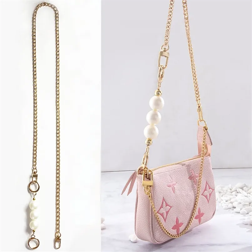 1Pc Pearl Extension Chain DIY Bag Accessories Handbag Handles Bag