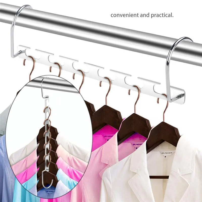 6pcs Space Saving Hangers Multi-Purpose Magic Hangers Closet Clothes  Organizers