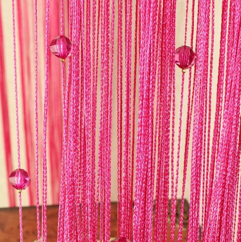 Treatments Textiles Home & Gardentassel Crystal Beads Curtain Room Door Divider Sheer Panel Curtains Window Valance Wedding Decor Crystals