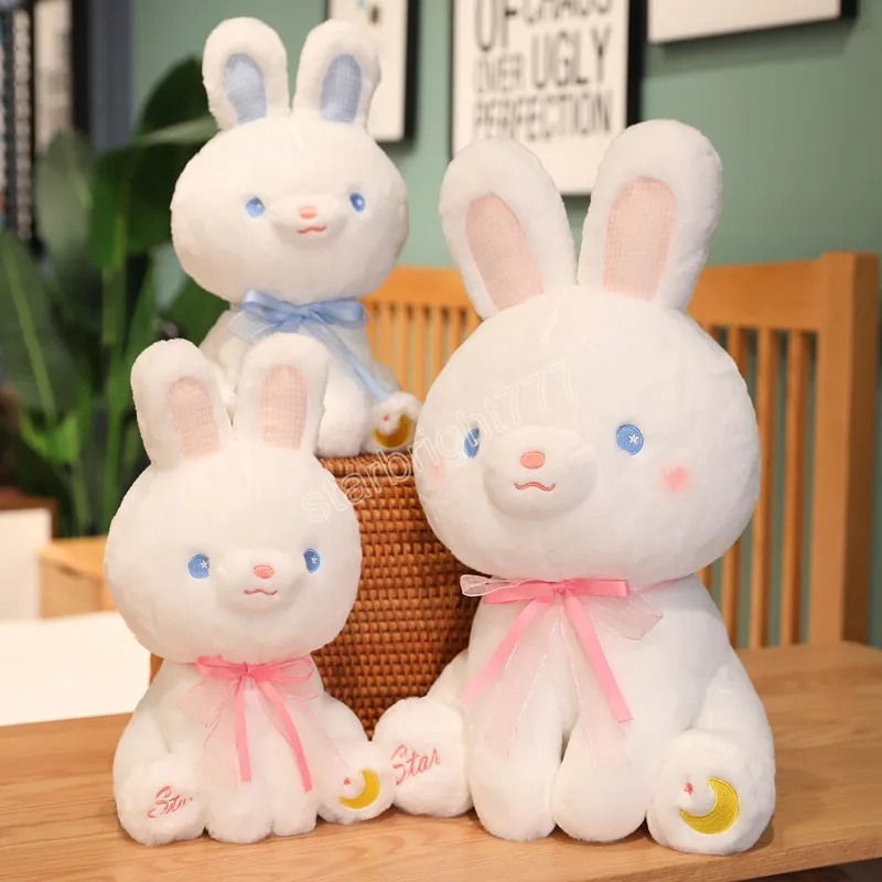 Mignon lapin en peluche peluche peluches coussin enfant oreiller poupée cadeaux d'anniversaire pour enfants bébé accompagner sommeil jouet