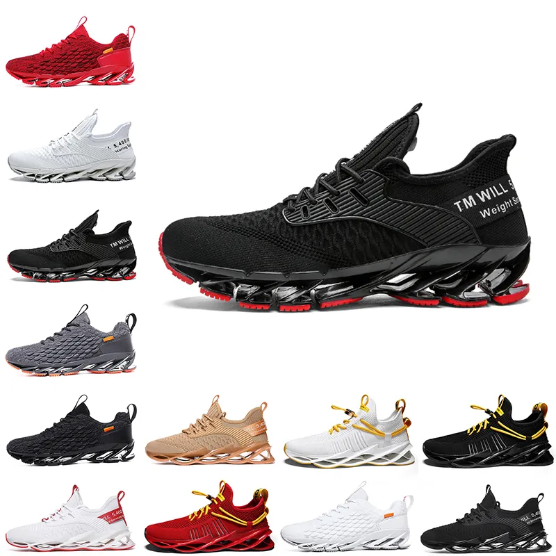 High quality Non-Brand men women running shoes Blade slip on black white red gray orange gold Terracotta Warriors trainers outdoor sports sneakers