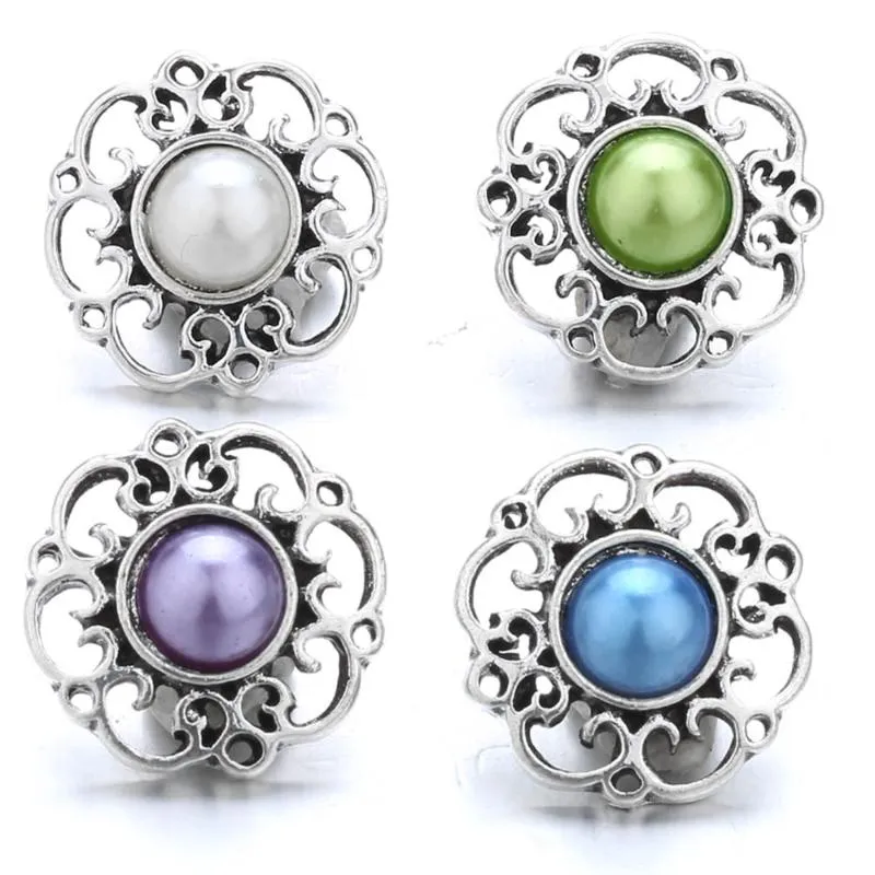 Charm Bracelets 5Pcs/lot Snap Jewelry 18mm Metal Snaps Button Bracelet Women's Fashion Female DIY Cater