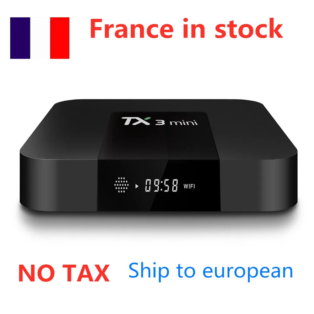 France 10PCSロットロットから船MINI ANDROID 8.1 TV BOX AMLOGIC S905W QUAD CORE 2GB 16GB 2.4G WiFiセットトップ