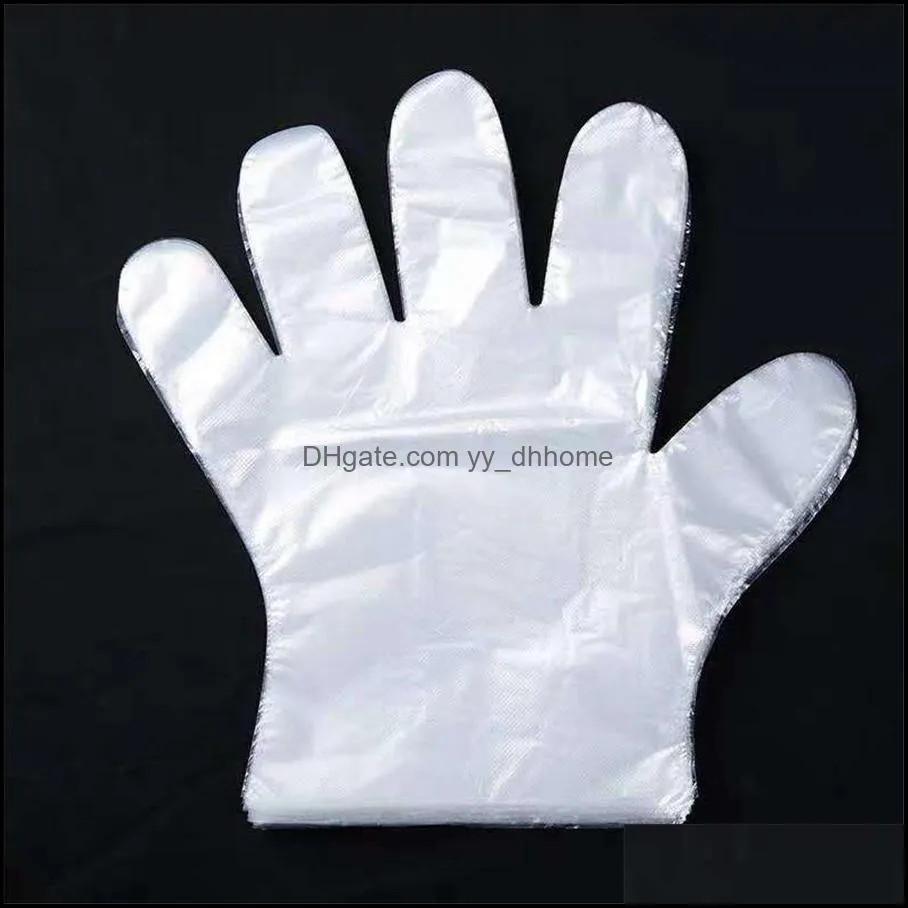 100Pcs/Bag Plastic Disposable Gloves Food Prep Gloves for Kitchen Cooking,Cleaning,Food Handling Kitchen Accessories JK2003