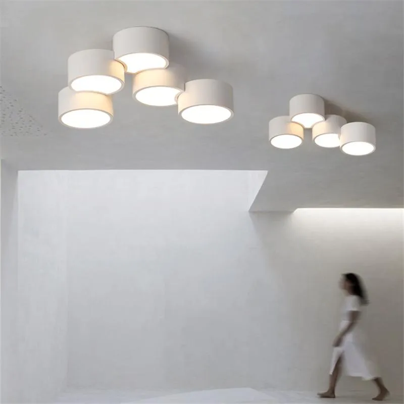 Modern Geometric Circular Wickes Bathroom Ceiling Lights For