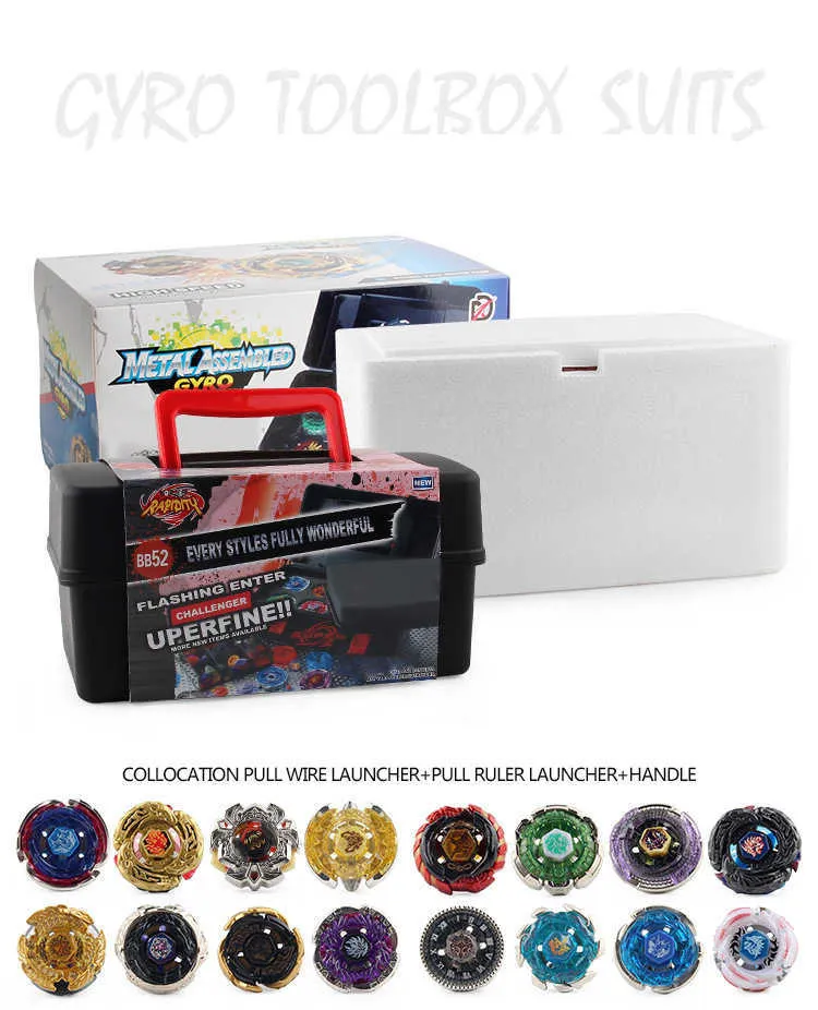 Toupie Burst Set 2 Pcs 4D Set Beyblade Métal Fusion Jouet Set Jouet Classiques Pour La Fete Des Enfants Noel Halloween Anniv Am