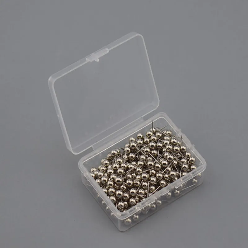 Wholesale 300pcs/box =1set Desk 1/5 Inch Small Map Push Pins 5mm Maps thumb Tacks standard pin Plastic Head with Steel Point, 15 colors