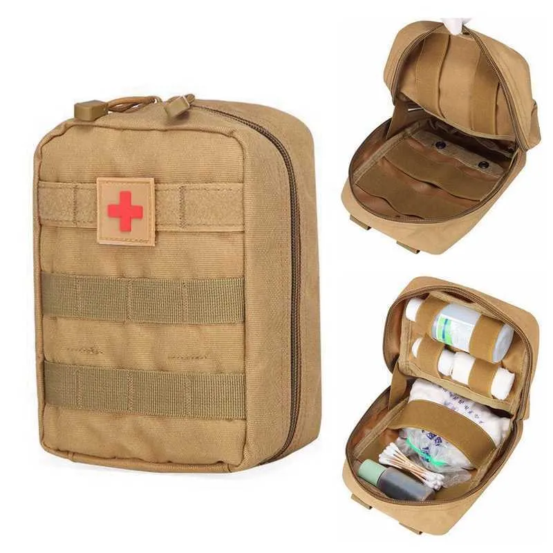 Custodia Medical Camping Tactical Molle First Aid Kit Esercito Caccia all'aperto Camping Emergency Survival Tool Pack Military Medical Borsa EDC