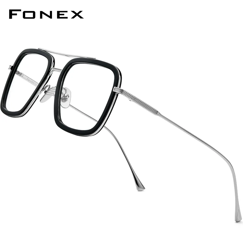Acquistare Fonex Pure Titanium Acetato Uomo Retro Tony Stark Occhiali  Cornice Myopia Ottica Edith Occhiali Da Vista Le Donne 8512 210323  Economico | Consegna Veloce E Qualità | DHgate Italy