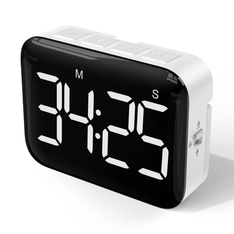 Timers magnéticos Big LCD Timer digital para cozinha de cozinha Estudo de chuveiro Stopwatch LED Contador de despertador Manual de contagem regressiva eletrônica