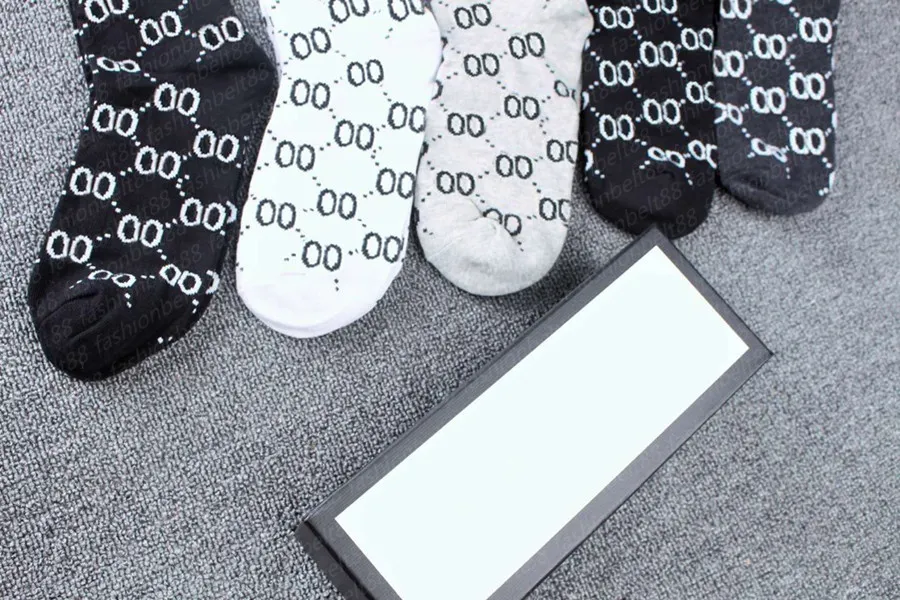 Women Sports Long Socks Fashion High Quality Womens and Mens Stocking Letter g sock chaussettes de marque luxe with box