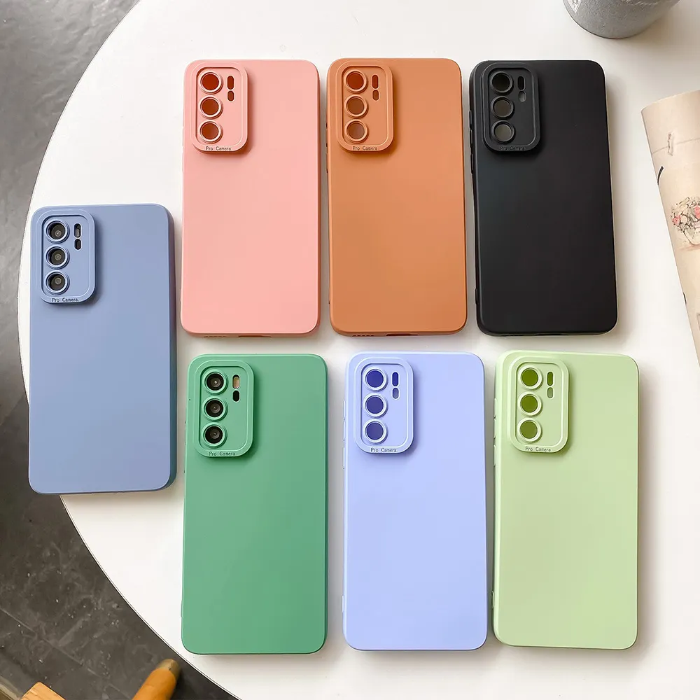 Kameraskydd Telefon Fodral för Huawei P40 PRO P30 PRO MATE 40 30 NOVA 8 7 PRO SHOCKSPOFT SOFT SILICONE BACK CAPA CAPA