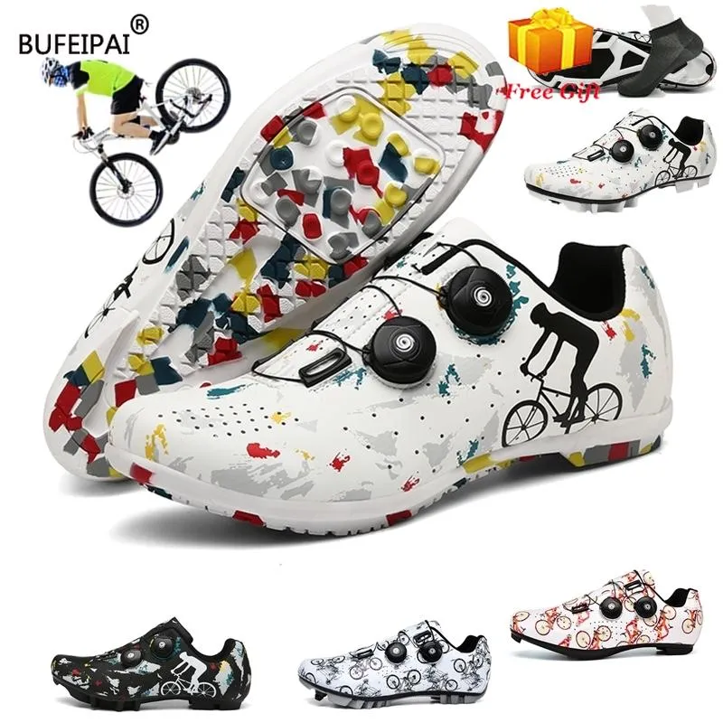 Chaussures de cyclisme professionnel Sneaker vtt haute qualité chaussures de vélo SPD autobloquant anti-dérapant extérieur course vélo taquet 2021