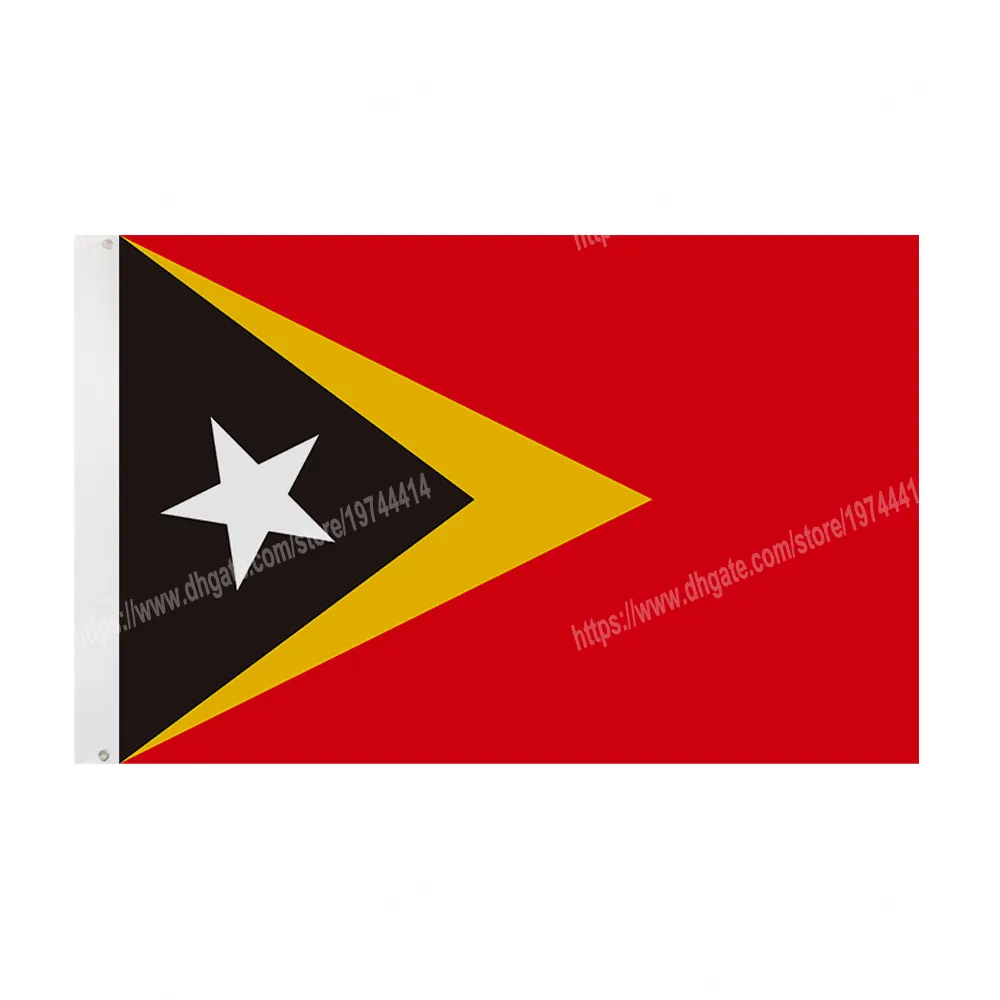 Timor-Leste Flags National Polyester Banner Flying 90*150cm 3* 5ft Flag All Over The World Worldwide Outdoor can be Customized