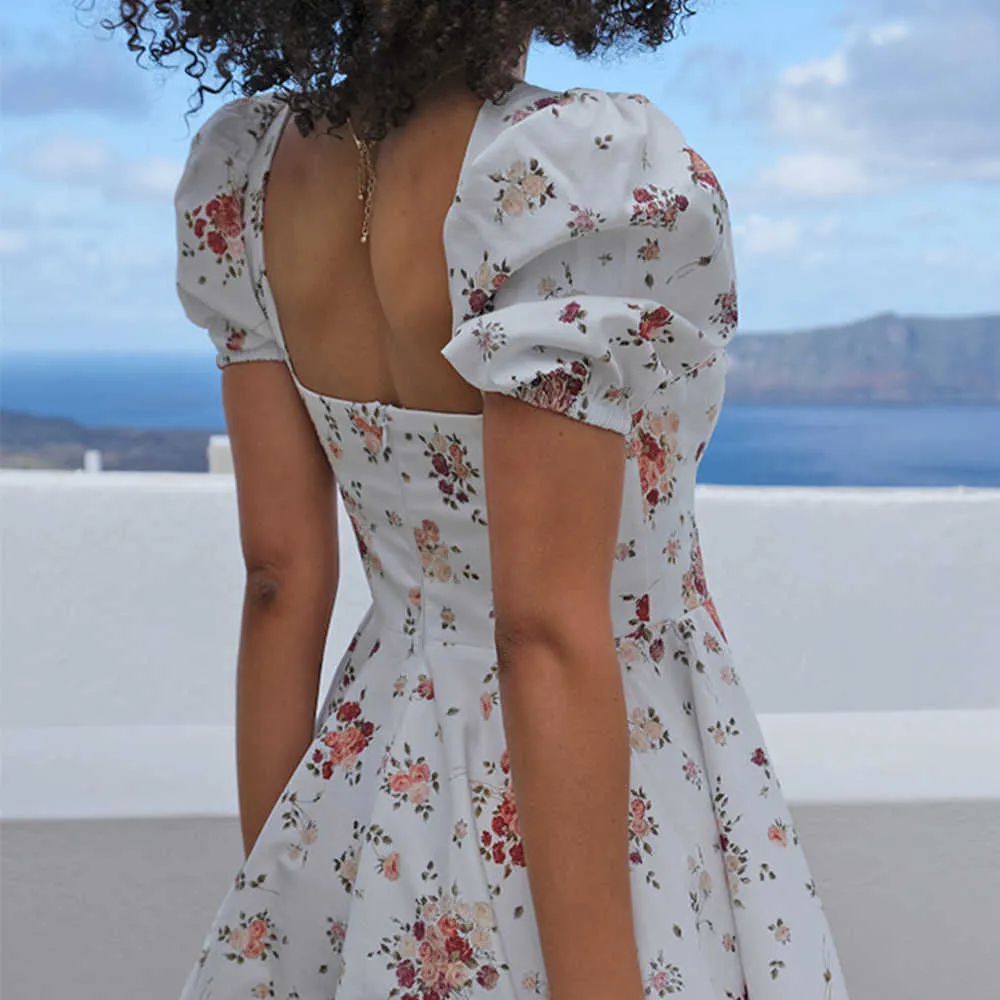 ★GENERAL IDEA★ WOMAN Flare Puff Sleeve One Piece [WHITE CO rBNaN2DwlS6AAQttAAELFuwbwU0962.jpg