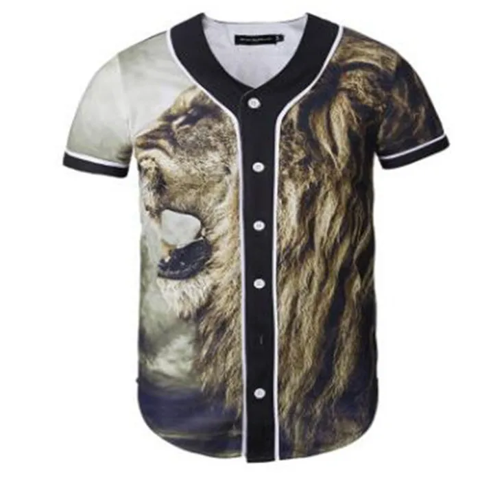Baseball Jerseys 3D T Shirt Men Funny Print Male T-Shirts Casual Fitness Tee-Shirt Homme Hip Hop Tops Tee 021
