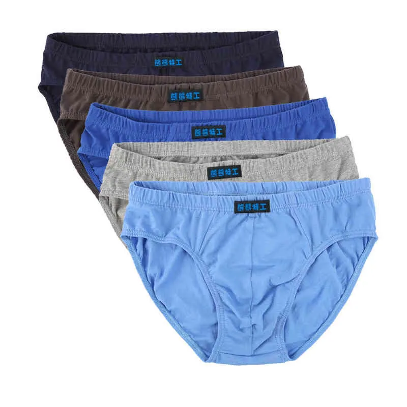 Cotton Briefs Men's Panties Boxer Underwear for Male Couple Sexy Set Calecon Large Size Lot Soft Underpants Man Lingerie Shorts H1214
