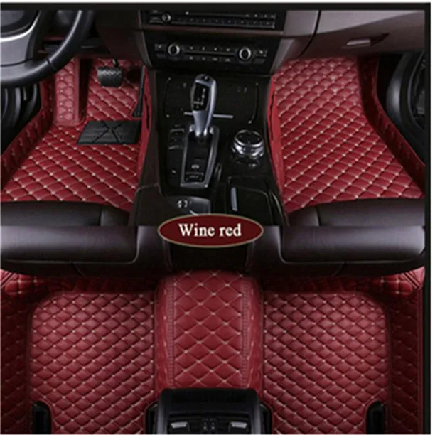 Romeo Alfa Stelvio Giulia Car Floor Mat 방수 패드 가죽 소재는 무취이며 비 toxici입니다.