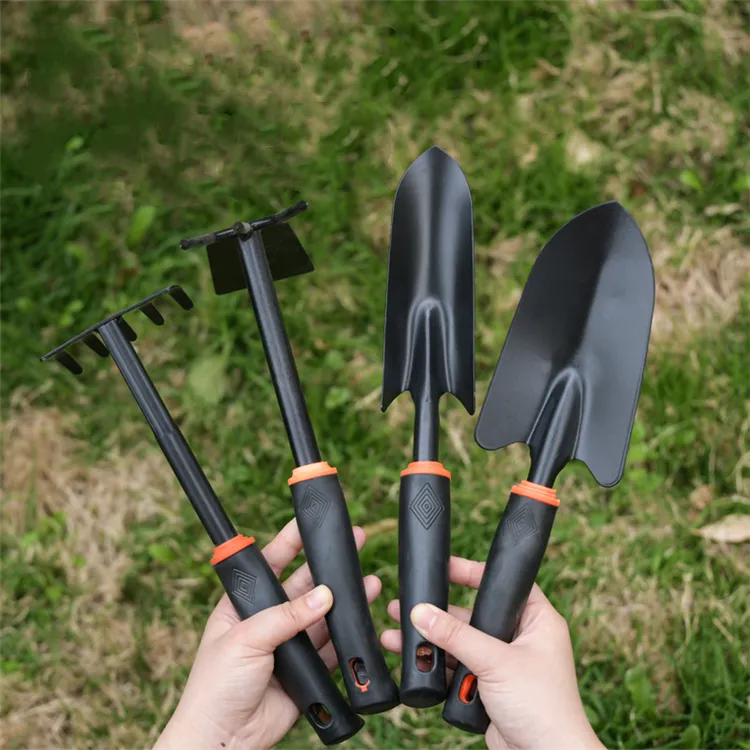 Ferramentas de jardinagem de jardinagem engrossada e vegetais levantando ferramentas de rake pá de dupla propósito enxada de pênis 4 pcs / set T10i130