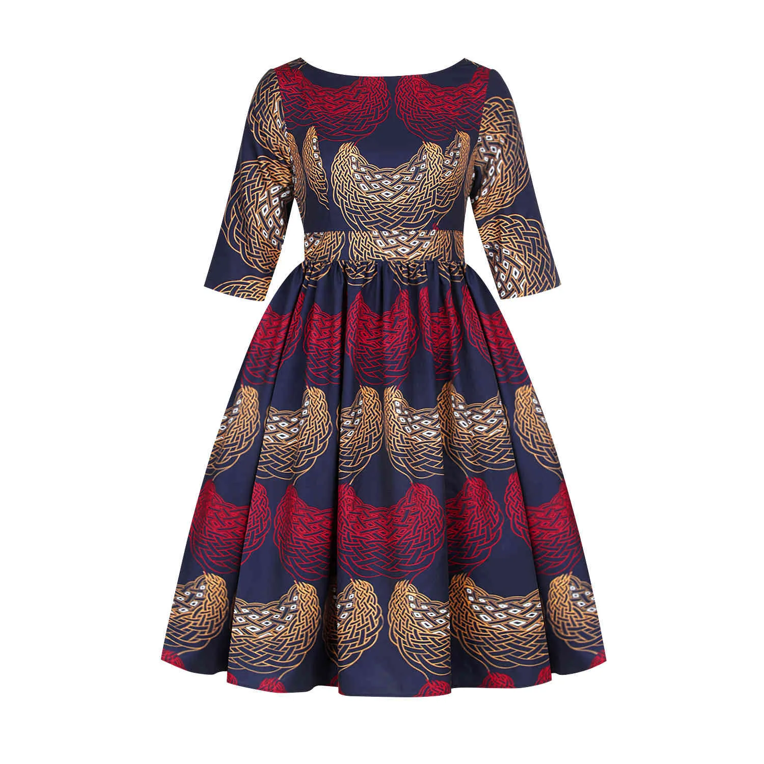 Kenyatta Women's African Print Maxi Dress (Tropical Stamp) – D'IYANU
