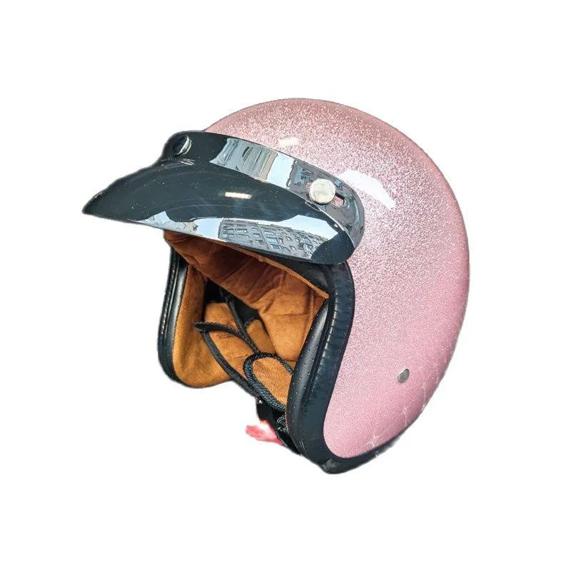 Pink sparkle motorcycle sales helmet