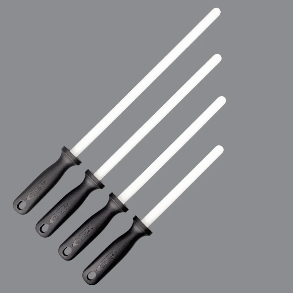 1PC 6 "/ 8"/ 10 "/ 12"일본 주방 숫돌 세라믹로드 ABS 핸들 모든 나이프를위한 칼을 선명하게하는 분쇄기 도구