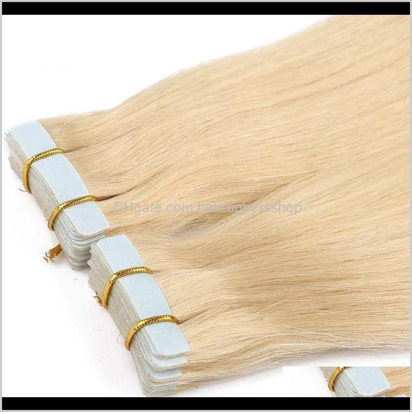 2.5g pieces tape in hair extensions 14 16 18 20 22 24 inch skin weft brazilian indian remy human hair, 200g lot
