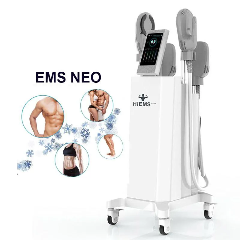 Salon EMslim Neo 4 Handles machine shaping EMS Muscle Stimulator electromagnetic fat burning hiemt beauty equipment free logo