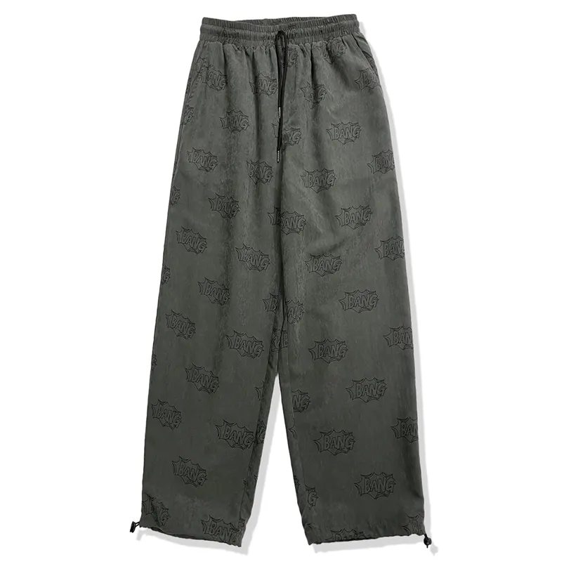 LACIBLE Hip Hop Streetwear Baggy Harem Pants Cotton Men Letters Graphics Elastic Waist Sweatpants Harajuku Trouser Joggers 210715