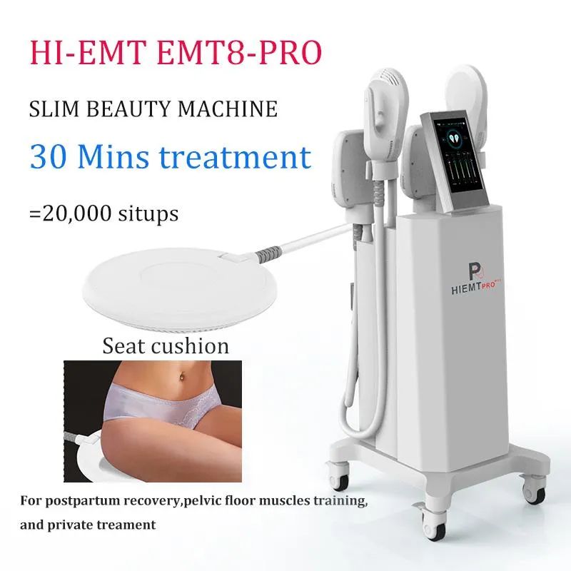 4ハンドルEmslim Hi-EMT機械筋肉刺激電磁脂肪燃焼整形ビューティー装置