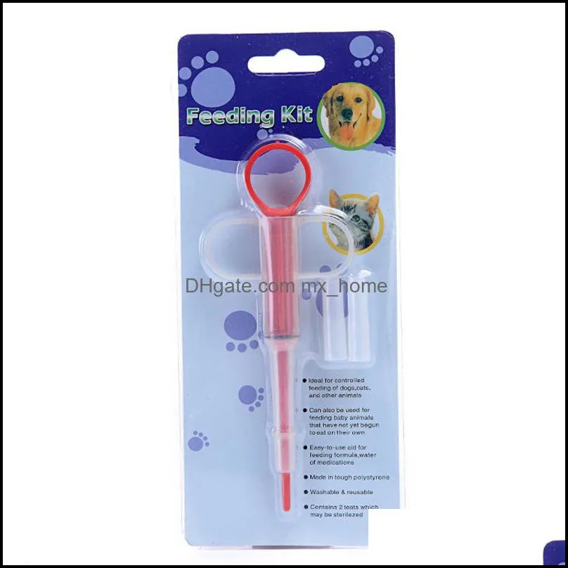 Pet Pill Dispenser Dog Feeder Capsule Tablet Injector Medical Feeding Tool Kit For Cats Dogs Small Animals JK2012PH