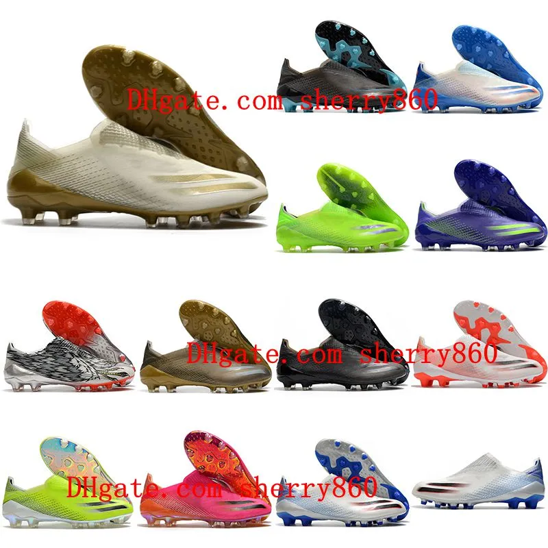 Мужские футбольные туфли зажимы на открытом воздухе x Ghosted AG футбольные ботинки Scarpe Da Calcio по прибытии Размер 36-45