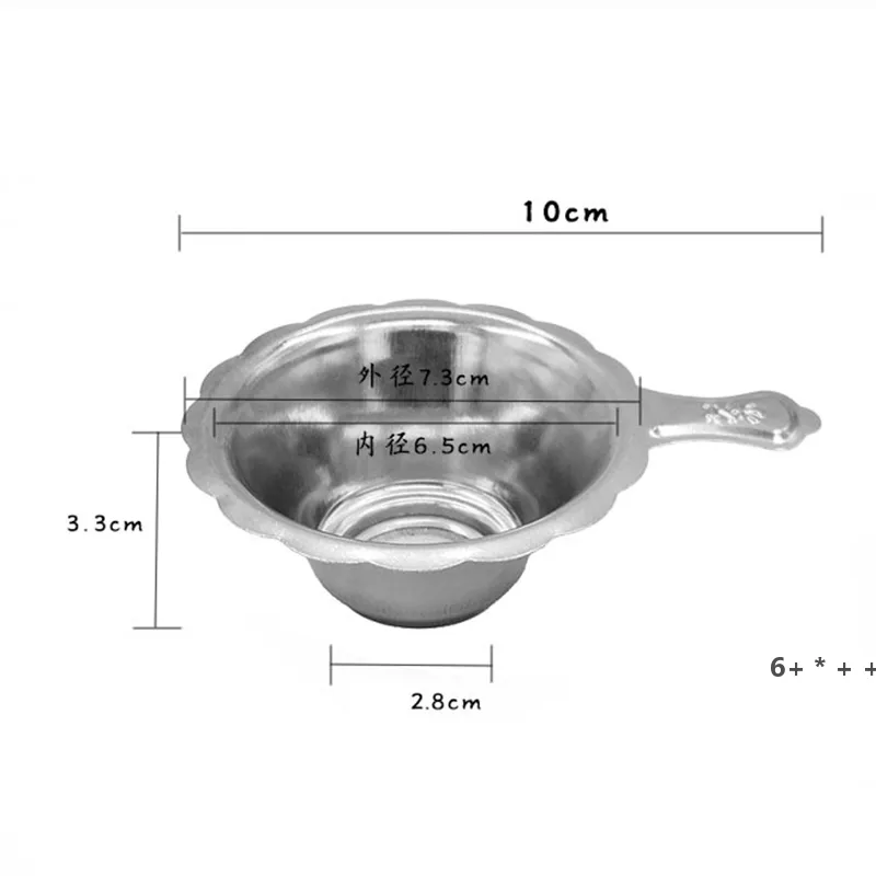 Roestvrijstalen theezeefwerktuigen Tools theepot thee infuser Speciale fijne filter huishoudelijke thee set accessoires RRE12476