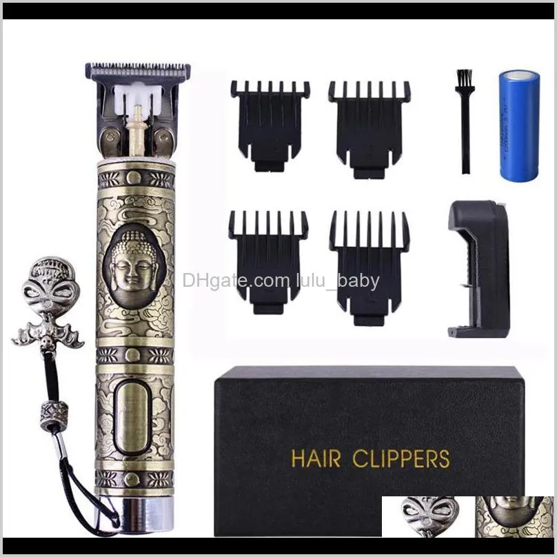 high quality cutter head black small copper silver tube t9 electric clipper barber cordless razors professional hair trimmers