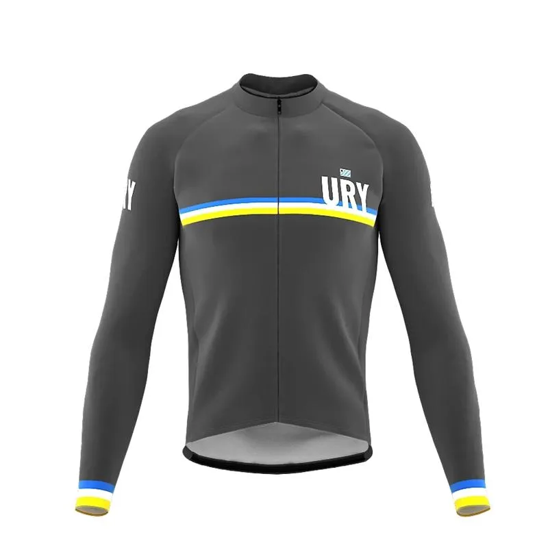 Racing Jackets Uruguay Cycling Jersey Winter Long Sleeve Bike Clothes Thermal Fleece Roupa De Ciclismo Invierno Hombre MTB Bicycle Clothing