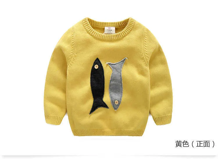  Spring Autumn Winter 2-10 Years Old Teenage Christmas Gift O-Neck Knitted School Child Cartoon Baby Kids Boys Sweaters (10)