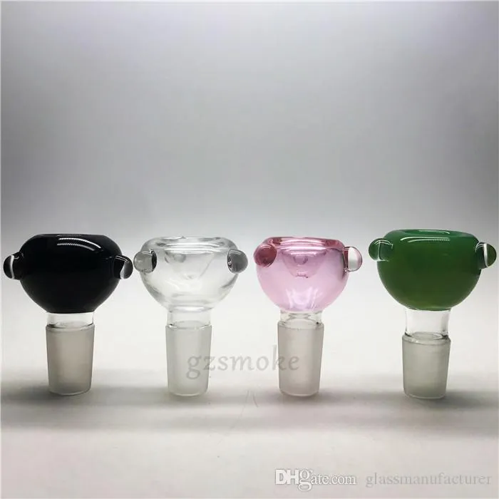 Bulk Order 18mm Male Glass Bong Slides With Flower Bowl For Water Pipe
