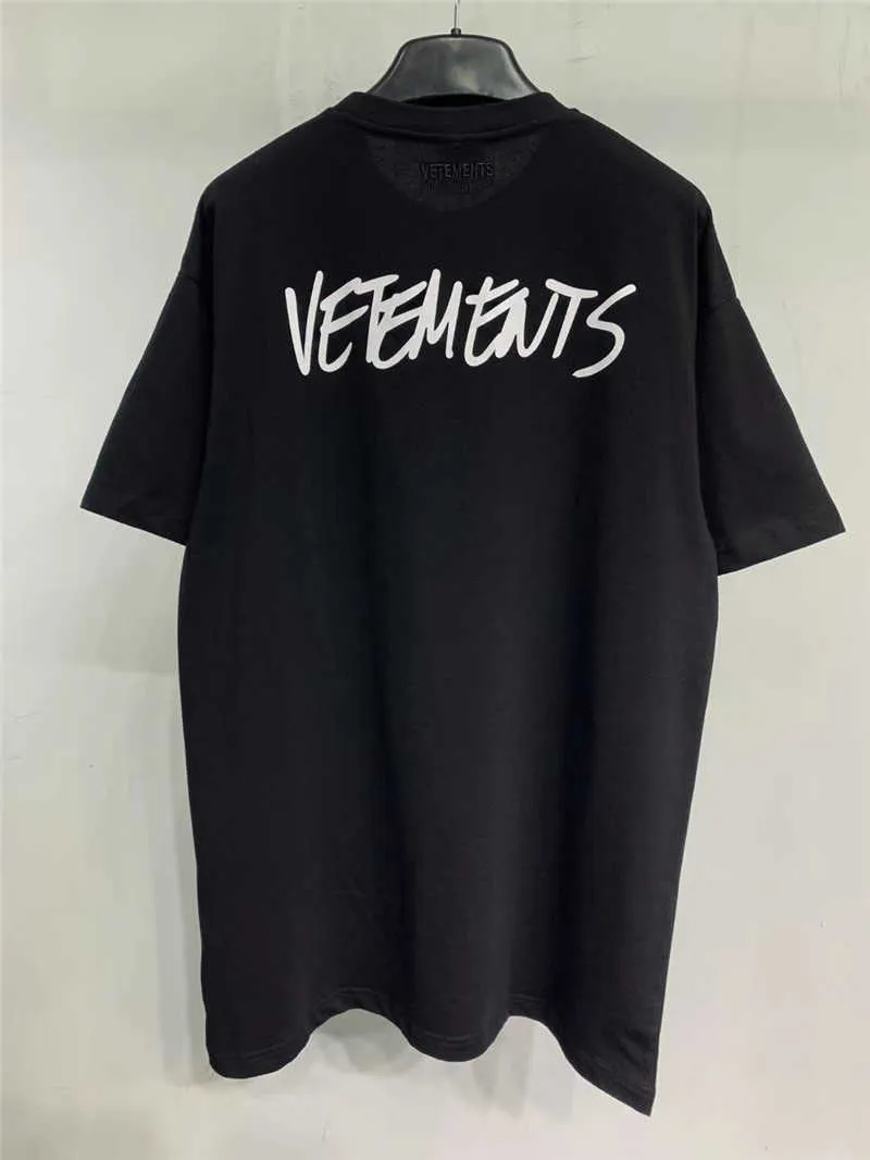 Oversized t Shirt Green Vetements Polizei T-shirt Men Women Police