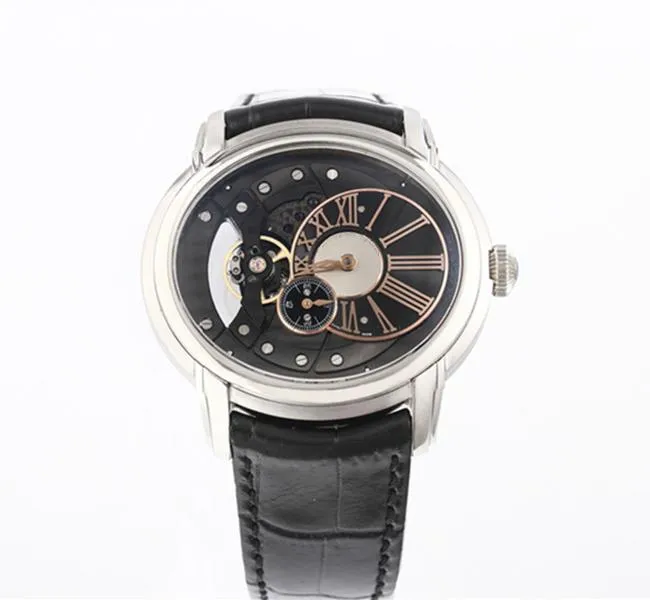 V9 15350 Montre DE Luxe Cal.4101 Movement watches 41mm*47mm thickness 13mm steel 750 gold plated watchcase mens watch
