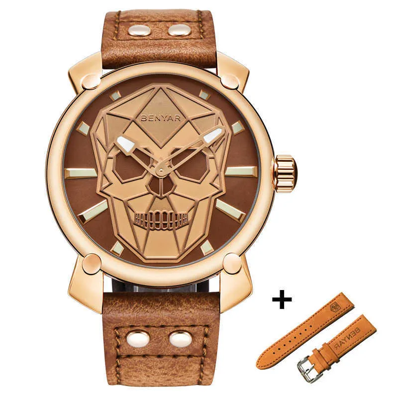 BENYAR Orologio da uomo di marca di lusso al quarzo Orologi da