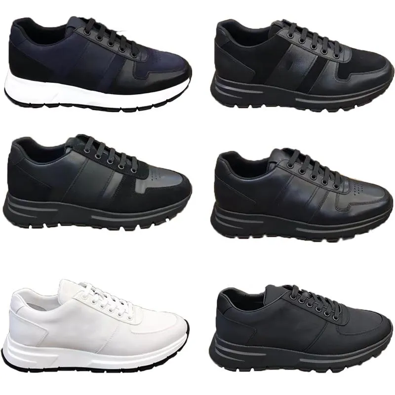 With Designer Sneakers Lace-up Shoes Luxury Elegant Casual Trainers Nylon Leather PRAX Runner 01 6 Design Mens Box 276 Hnxje