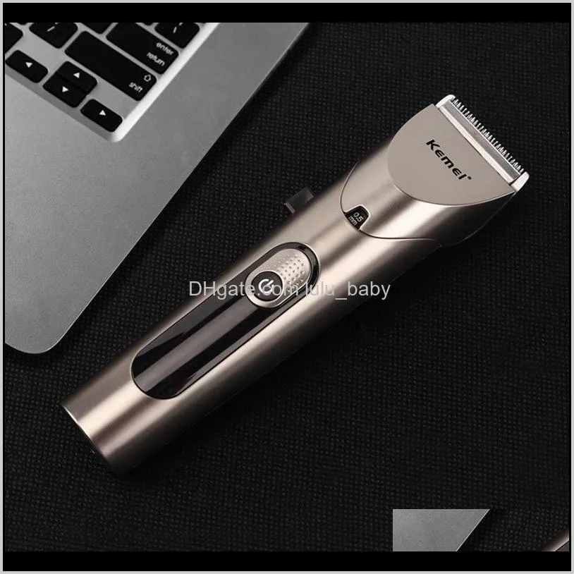 professional led hair trimmers electric hair clippers waterproof men`s cordless haircut machine adjustable blade low noise