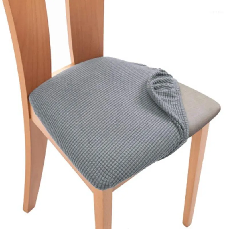 スパンデックスジャカードダイニングルームの椅子カバー、布張りのための取り外し可能な洗える弾性クッションカバー
