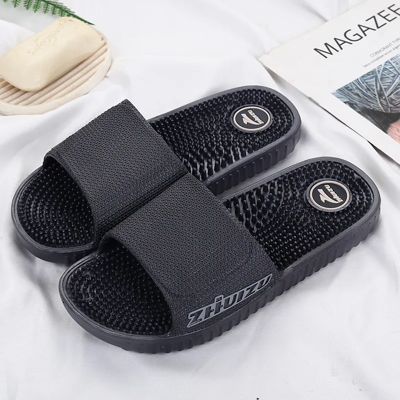 Strand flip flops heren flat indoor massage slippers mannen thuis antislip massage slippers zapatos hombre heren dia's