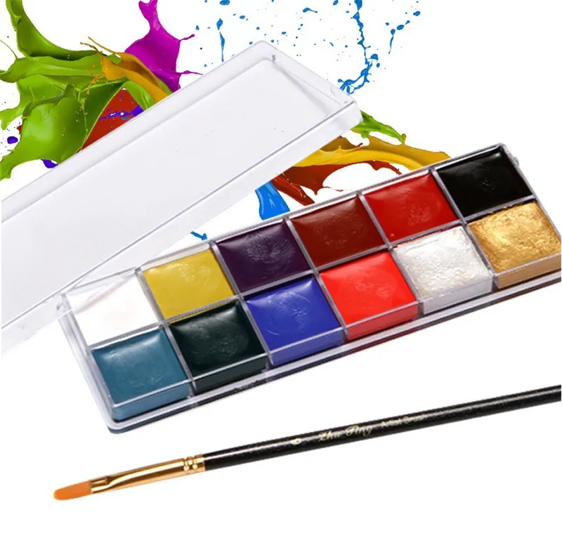 Kit De Pintura Facial Para Niños - 15 Colores No Tóxicos, Con Pinceles, Ideal Para Fiestas, Halloween Y Carnaval