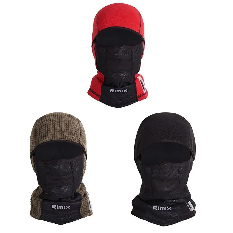 Boinas esportes bandanas espessadas espessadas de lã polar Balaclava Máscara de esqui à prova de vento